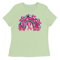 Matcha Breast Cancer Rainbow Ladies Tee - texasbilliewilder