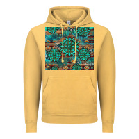 Vintage Mustard gemstone turquoises aztec leopard cowhide Vintage Hoodie - Artiststas