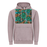 Vintage Zinc gemstone turquoises aztec leopard cowhide Vintage Hoodie - Artiststas