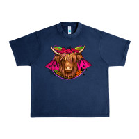 Navy halloween highland cow horseshoe Urban Heavy Tee - Jasminsmagicworld