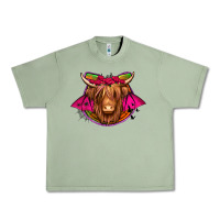 Oil Green halloween highland cow horseshoe Urban Heavy Tee - Jasminsmagicworld