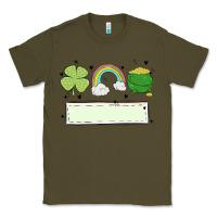 Army Green st patrick's trio name patch Classic Tee - MaliasSmallBusiness