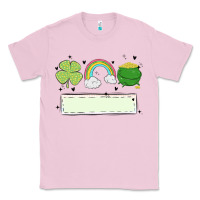 Bubblegum Pink st patrick's trio name patch Classic Tee - MaliasSmallBusiness