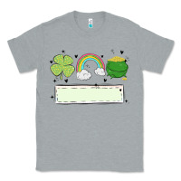 Heather Grey st patrick's trio name patch Classic Tee - MaliasSmallBusiness