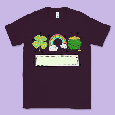 St Patrick's Trio Name Patch Classic Tee Designed By Maliassmallbusiness