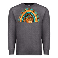 Charcoal Heather Rainbow Thankful with Gemstone Premium Sweatshirt - texasbilliewilder