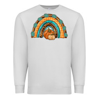 Dove Grey Rainbow Thankful with Gemstone Premium Sweatshirt - texasbilliewilder
