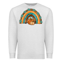 Oatmeal Heather Rainbow Thankful with Gemstone Premium Sweatshirt - texasbilliewilder
