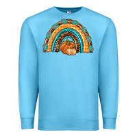 Ocean Blue Rainbow Thankful with Gemstone Premium Sweatshirt - texasbilliewilder
