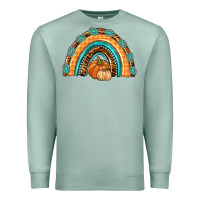 Seafoam Rainbow Thankful with Gemstone Premium Sweatshirt - texasbilliewilder