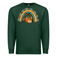 Sports Green Rainbow Thankful with Gemstone Premium Sweatshirt - texasbilliewilder