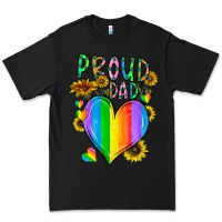 Black proud dad love Premium Tee - CowhideDigitalArt