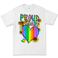 White proud dad love Premium Tee - CowhideDigitalArt