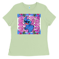 Matcha aloha stitch Ladies Tee - Zillion Design Studio