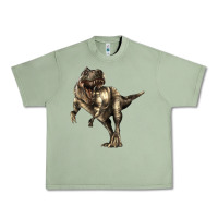 Oil Green Tyrannosaurus T rex Urban Heavy Tee - LillyAllenDesigns