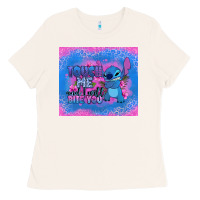 Bone touch me and i will bite you stitch Ladies Tee - Zillion Design Studio