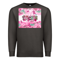 Smoke Breast Cancer Teacher Premium Sweatshirt - NancyCooperArtShop