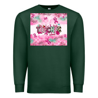 Sports Green Breast Cancer Teacher Premium Sweatshirt - NancyCooperArtShop