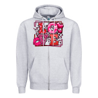 Heather Grey Love Valentine's Day leopard frame Zipper Hoodie - LillyAllenDesigns