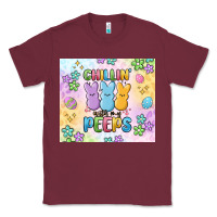 Burgundy chillin' with my peeps Classic Tee - MaliasSmallBusiness