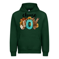 Forest Green Western Choose Joy Urban Hoodie - FaDigitalArtStudio