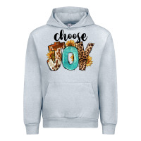 Heather Grey Western Choose Joy Urban Hoodie - FaDigitalArtStudio