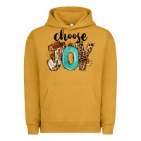Pigment Peanut Butter Western Choose Joy Urban Hoodie - FaDigitalArtStudio