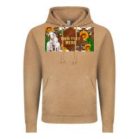 Vintage Camel (preview)baby goats and sunflower and cactus with cowhide license plat Vintage Hoodie - Artiststas