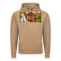 Vintage Coffee (preview)baby goats and sunflower and cactus with cowhide license plat Vintage Hoodie - Artiststas