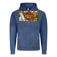Vintage Denim (preview)baby goats and sunflower and cactus with cowhide license plat Vintage Hoodie - Artiststas