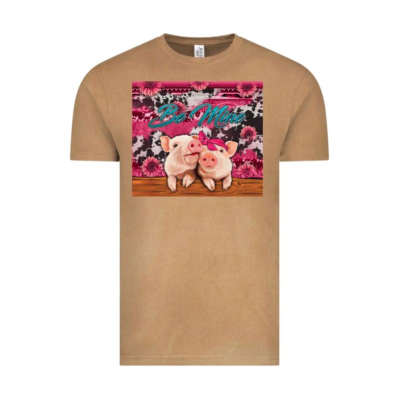 Be Mine Valentine's Day Pigs Vintage Tee by Jasminsmagicworld | Teevron
