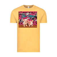 Vintage Mustard be mine valentine's day pigs Vintage Tee - Jasminsmagicworld