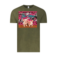 Vintage Olive be mine valentine's day pigs Vintage Tee - Jasminsmagicworld