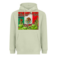 Matcha Mexican Flag Heavyweight Hoodie - texasbilliewilder