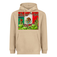 Mushroom Mexican Flag Heavyweight Hoodie - texasbilliewilder