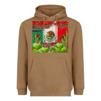 Toasted Coconut Mexican Flag Heavyweight Hoodie - texasbilliewilder