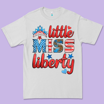 Little Miss Liberty Premium Tee Designed By Hra Design Shop
