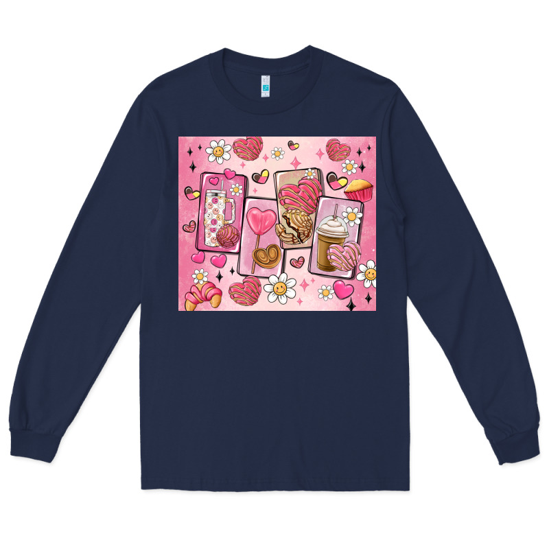 Cafecito Y Chisme Valentine's Day Long Sleeve Tee by MaliasSmallBusiness | Teevron