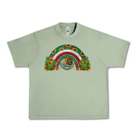 Oil Green mexican flag cactus and sunflowers rainbow Urban Heavy Tee - Jasminsmagicworld
