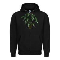 Black Amazon Elephant Ear Zipper Hoodie - LillyAllenDesigns