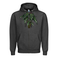Charcoal Heather Amazon Elephant Ear Zipper Hoodie - LillyAllenDesigns