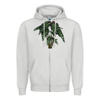 Dove Grey Amazon Elephant Ear Zipper Hoodie - LillyAllenDesigns
