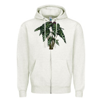 Oatmeal Heather Amazon Elephant Ear Zipper Hoodie - LillyAllenDesigns