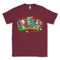 Burgundy baseball grandma Classic Tee - CowhideDigitalArt