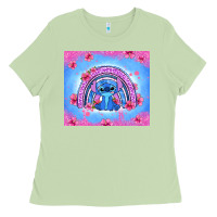 Matcha stitch rainbow Ladies Tee - Zillion Design Studio