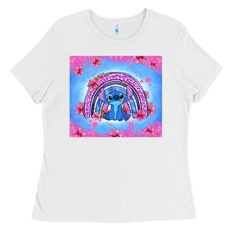 Stitch Rainbow Ladies Tee by Zillion Design Studio | Teevron