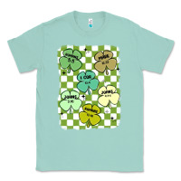 Seafoam shamrock religious Classic Tee - MaliasSmallBusiness
