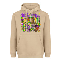 Mushroom Little miss Mardi Gras Heavyweight Hoodie - NancyCooperArtShop