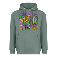 Sage Little miss Mardi Gras Heavyweight Hoodie - NancyCooperArtShop
