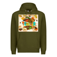 Army Green fall teacher pumpkin Premium Hoodie - TumblerDesignByShophia